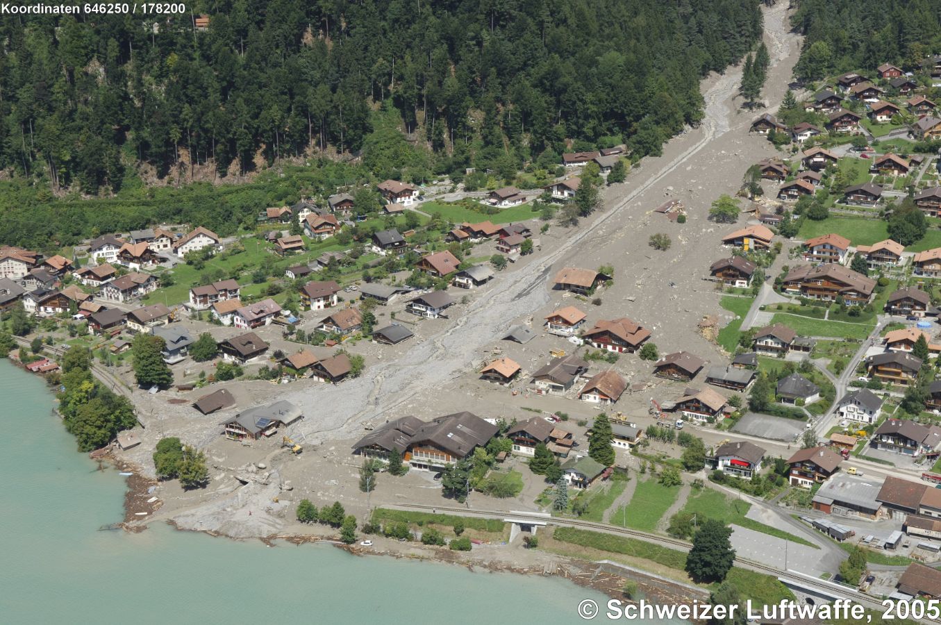 Hochwasser mit Murgängen, Brienz, August 2005 (4)